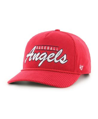 Men's Red Los Angeles Angels Corduroy Hitch Adjustable Hat