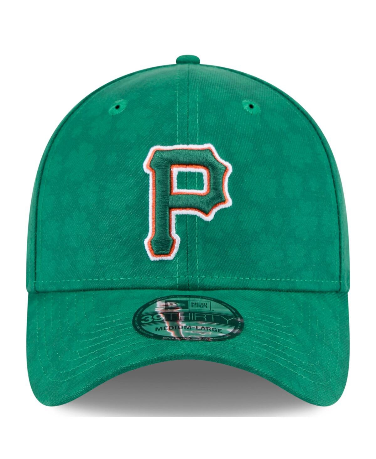 New Era Men's Kelly Green Pittsburgh Pirates St. Patrick's Day 39thirty Flex Hat In Kelly Green
