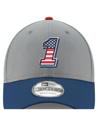 Men's Gray/Navy Ross Chastain Salute 9FORTY Adjustable Hat