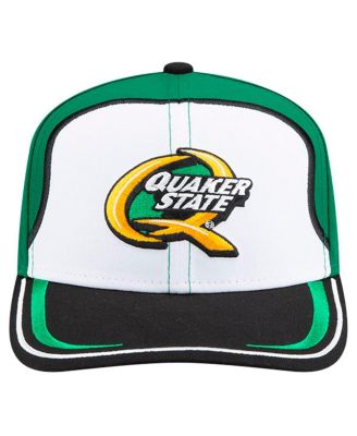 Men's White/Green Mark Martin Quaker State 9SEVENTY Stretch-snap Hat