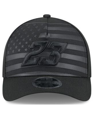 Men's Black Bubba Wallace American Flag 9FORTY M-Crown A-Frame Adjustable Hat