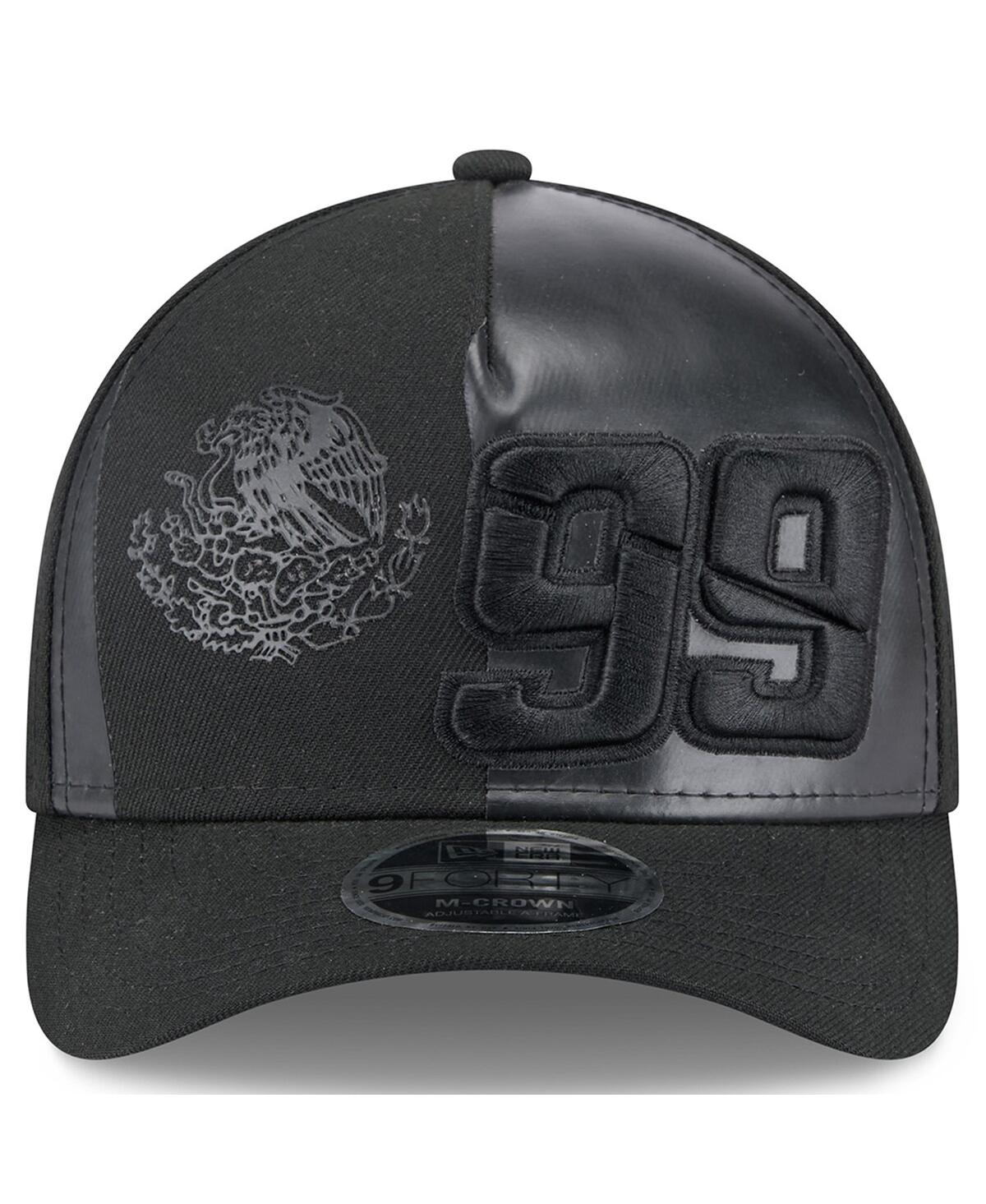 NEW ERA MEN'S BLACK DANIEL SUAREZ MEXICAN FLAG 9FORTY M-CROWN A-FRAME ADJUSTABLE HAT 