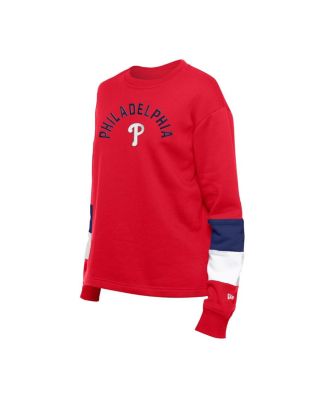 Women's&nbsp;Red Philadelphia Phillies Gameday Crewneck Sweatshirt