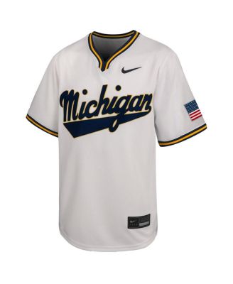 Big Boys and Girls White Michigan Wolverines Limited Baseball Jersey