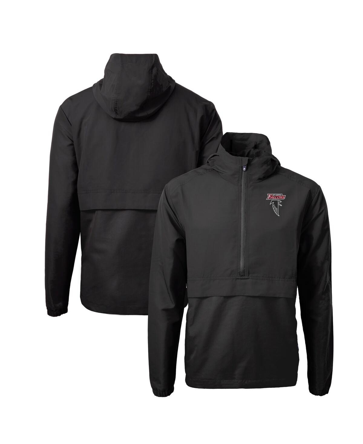 Men's Black Atlanta Falcons Charter Eco Half-Zip Anorak Jacket - Black