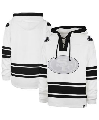 '47 Brand - Men's White San Francisco 49ers After Image Superior Lacer with Hood