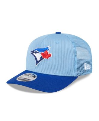 New Era - Men's Powder Blue/Royal Toronto Blue Jays 2025 Batting Practice 9SEVENTY Stretch-Snap Trucker Hat