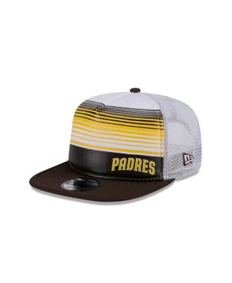 New Era - Men's Brown San Diego Padres Team Horizon 9FIFTY A-Frame Trucker Snapback Hat
