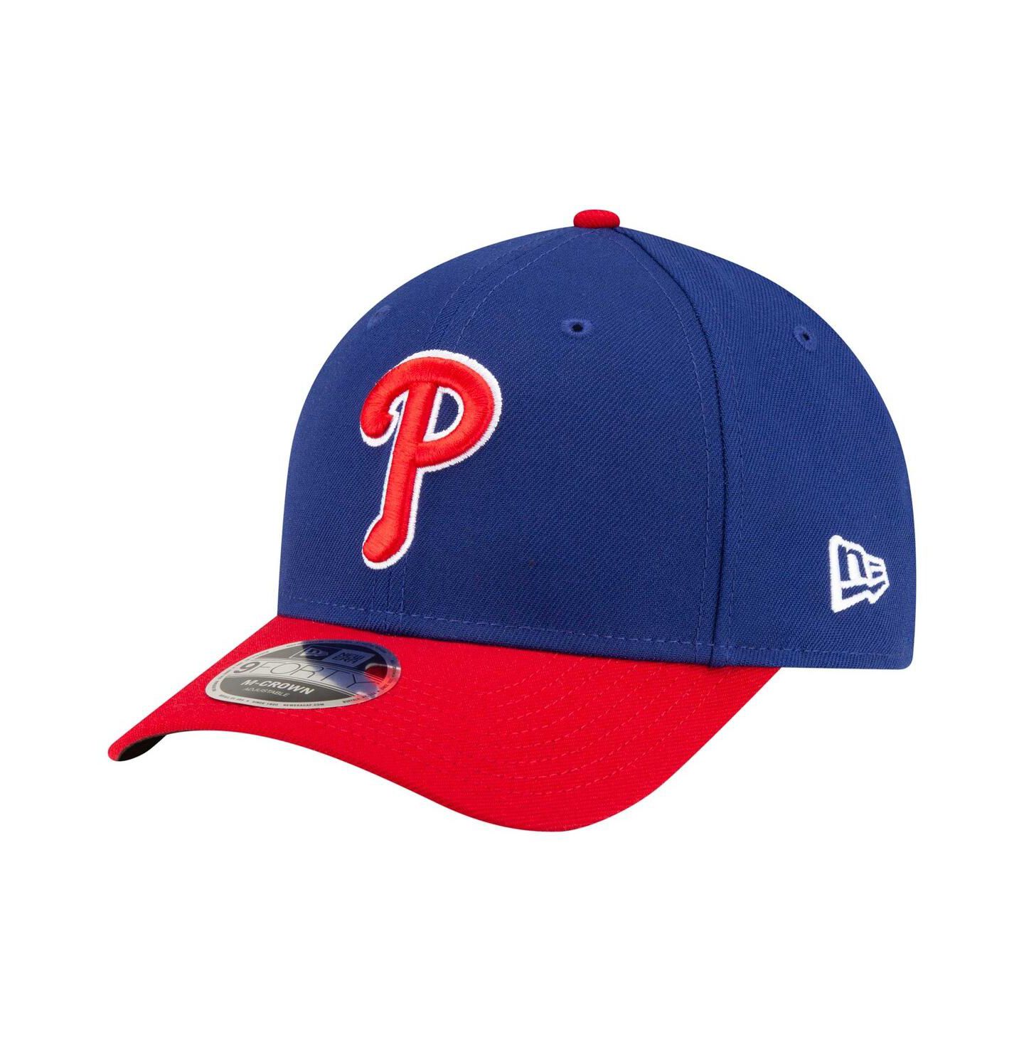 Мужская кепка New Era Royal Philadelphia Phillies Player Replica 9FORTY Adjustable Hat — фото 1