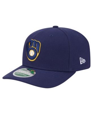New Era - Men's Navy Milwaukee Brewers Player Replica 9SEVENTY Adjustable Hat