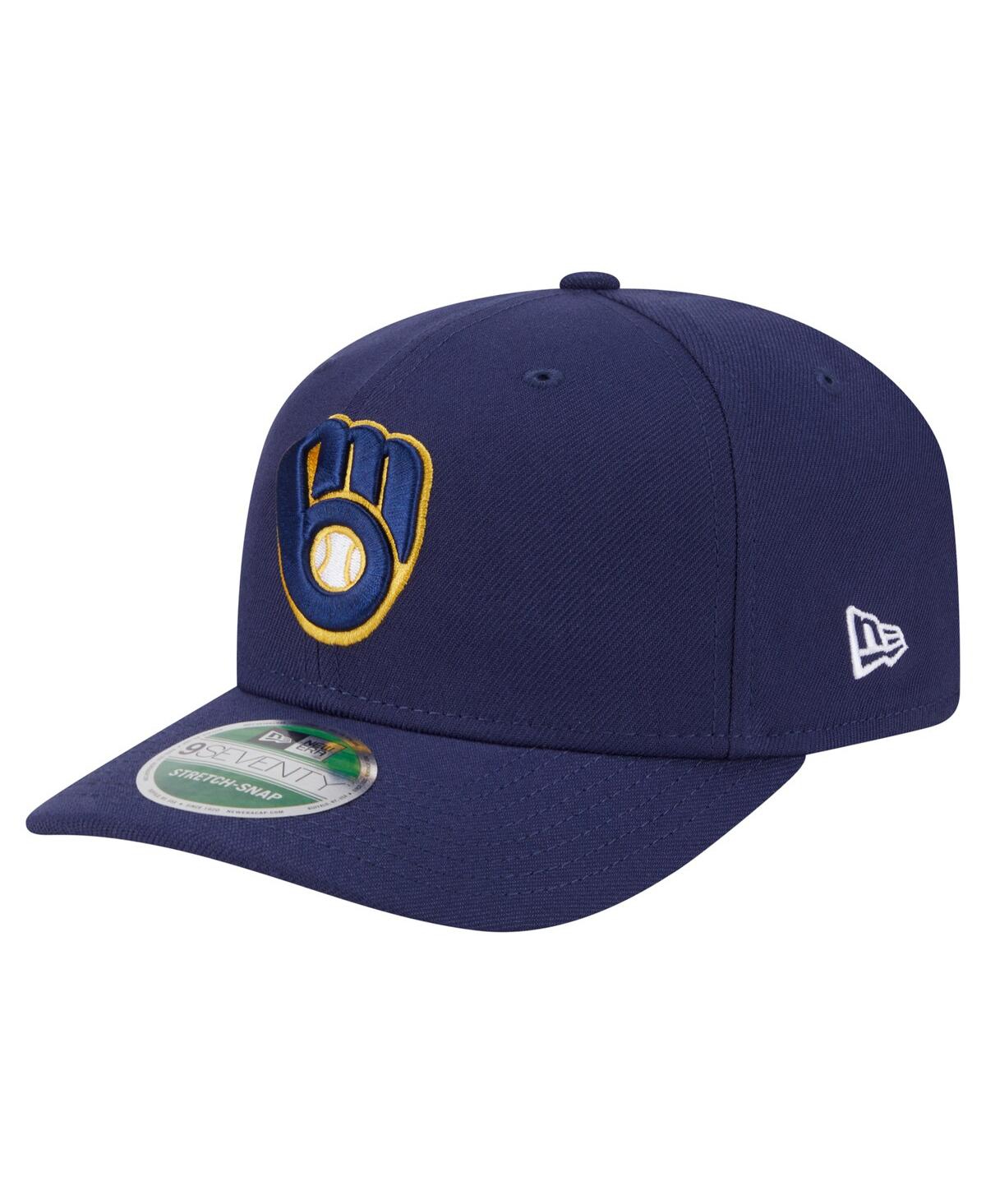 New Era Men's Navy Milwaukee Brewers Player Replica 9seventy Adjustable Hat In Navy