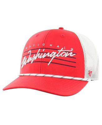 '47 Brand - Men's Red Washington Nationals Downburst Trucker Adjustable Hat
