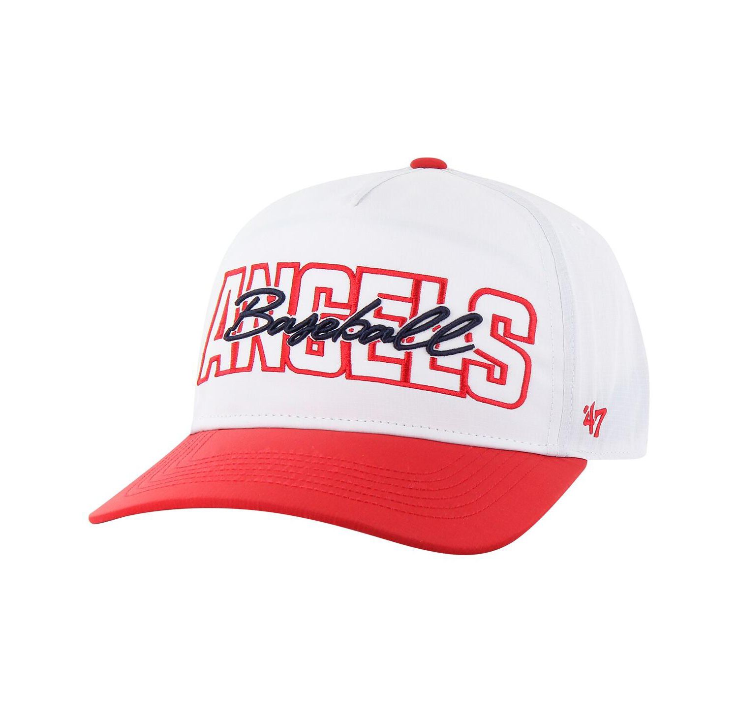 Men's White Los Angeles Angels Lineman Hitch Adjustable Hat