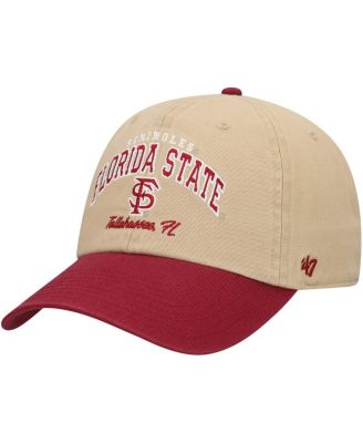 '47 Brand - Men's Khaki Florida State Seminoles Local Clean Up Adjustable Hat