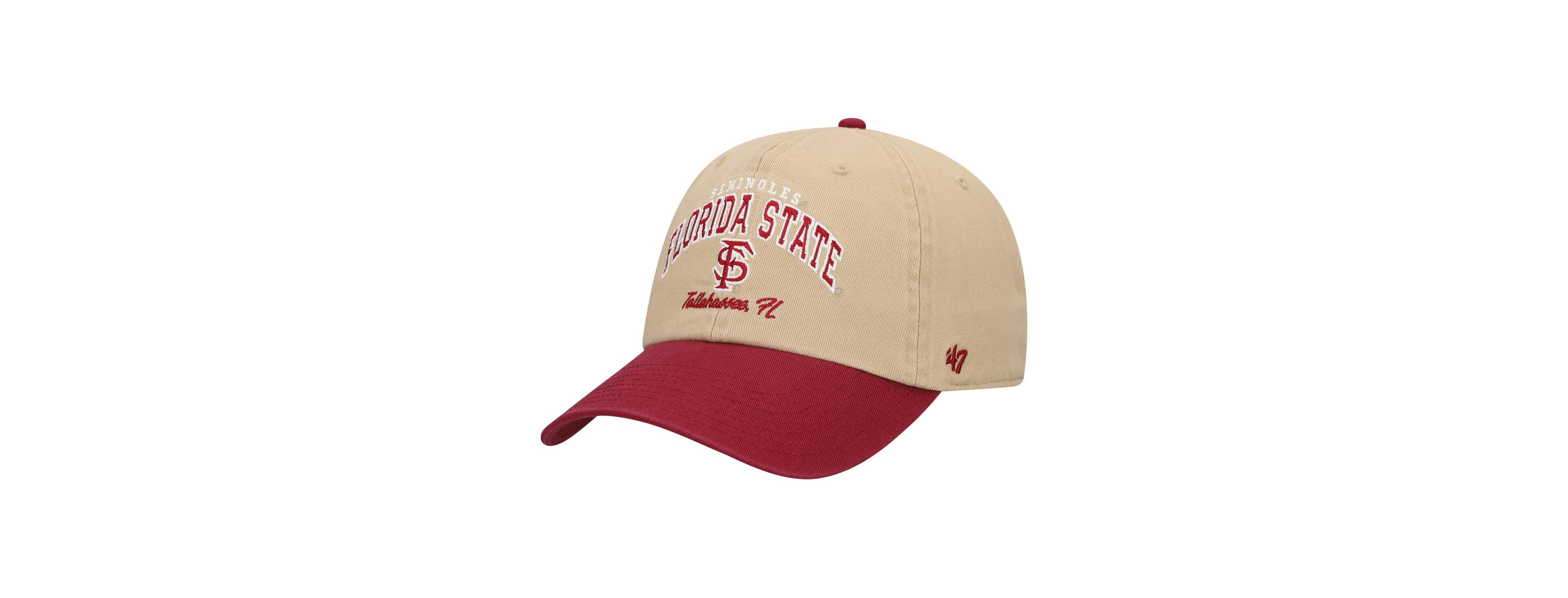 '47 Brand Men's Khaki Florida State Seminoles Local Clean Up Adjustable Hat