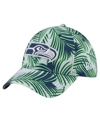 New Era - Men's Gray Seattle Seahawks Palms 39THIRTY Flex Hat