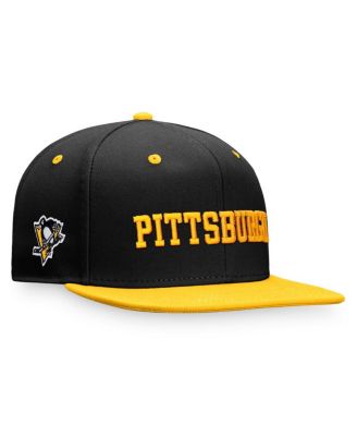 Men's Black/Gold Pittsburgh Penguins Heritage City Two-Tone Snapback Hat