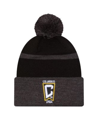 New Era - &nbsp; Gray Columbus Crew 2025 Kickoff Cuffed with pom Knit hat