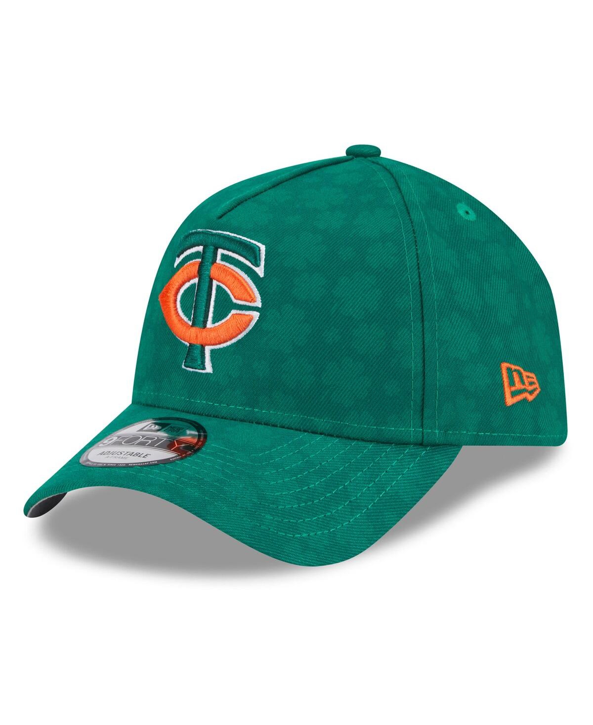 New Era Men's Kelly Green Minnesota Twins St. Patrick's Day A-frame 9forty Adjustable Hat In Kelly Green