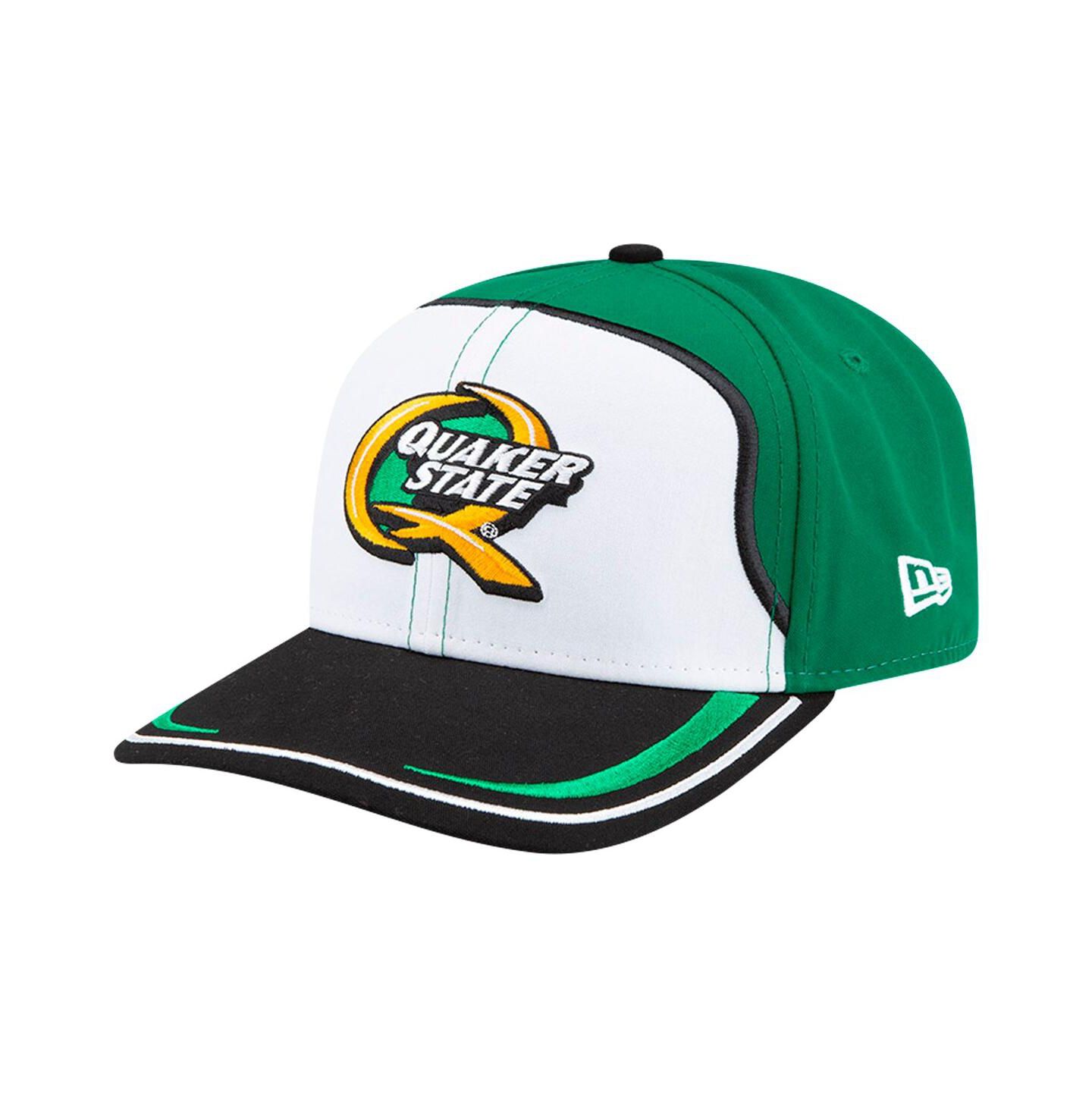 Мужской головной убор New Era White/Green Mark Martin Quaker State 9SEVENTY Stretch-snap Hat — фото 1
