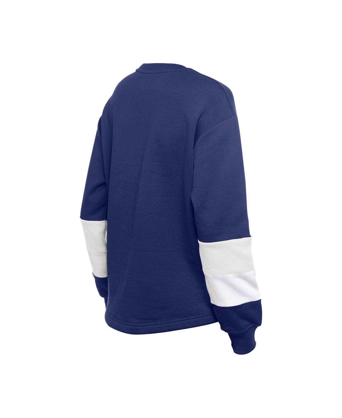 New Era Women's Navy Chicago Cubs Game Day Color Pullover Sweatshirt In Navy