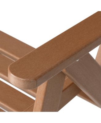 7-Piece HDPE Rectangular Patio Dining Table Set with Foldable Chairs