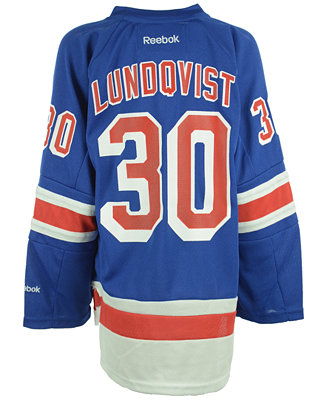 Henrik Lundqvist New York Rangers Reebok Replica White Jersey
