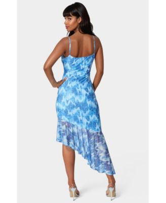 Women's Cascade High Low Mesh Dress