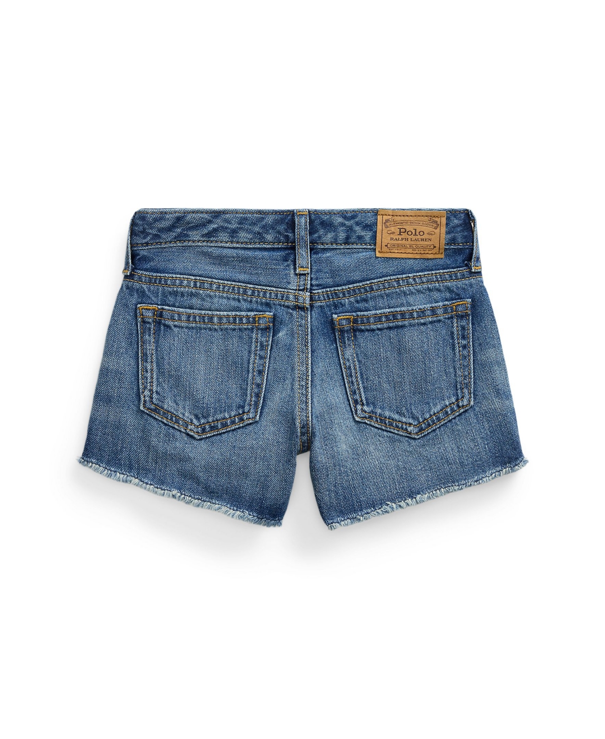 Polo Ralph Lauren Distressed Cotton Denim Short In Navy