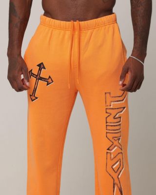Men's SSIX Sweat Pants- Orange, XL