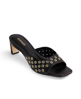 Bernardo Cenza Grommet Heeled Mule