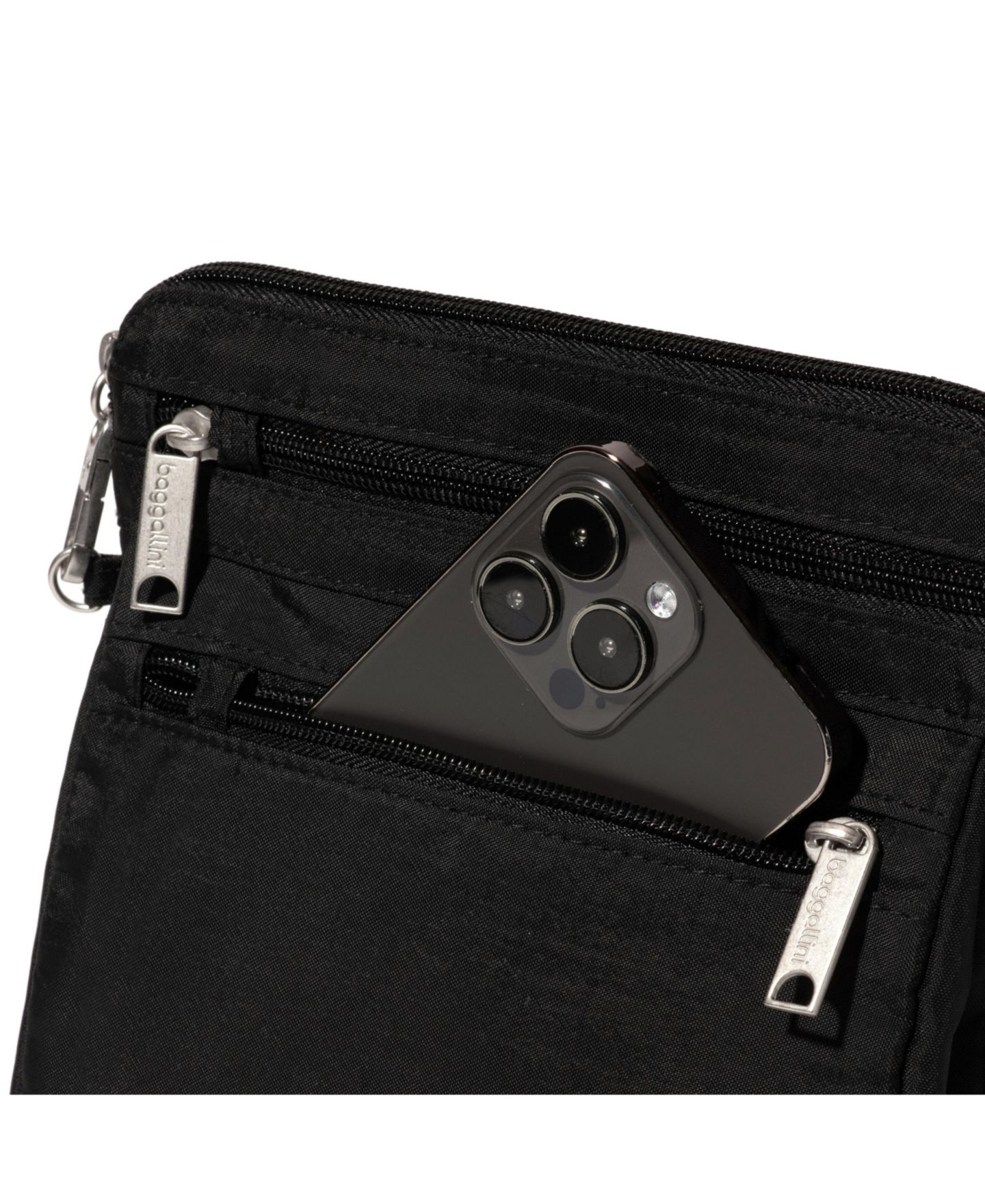 Женская сумка Baggallini Securtex Anti-Theft Crossbody, цвет: Чёрный — фото 5