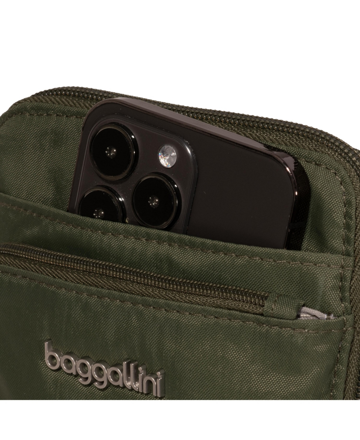 Baggallini Securtex Anti-theft Activity Crossbody Bag In Thyme