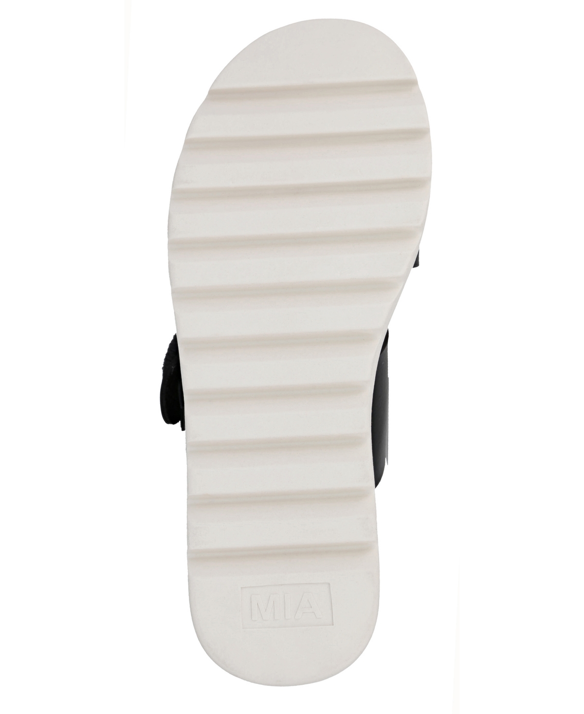 Shop Mia Women's Orla Slip-on Wedge Sandals In Black