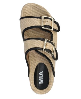 Women's Gazell Double Buckle Slip-On Slide Sandals