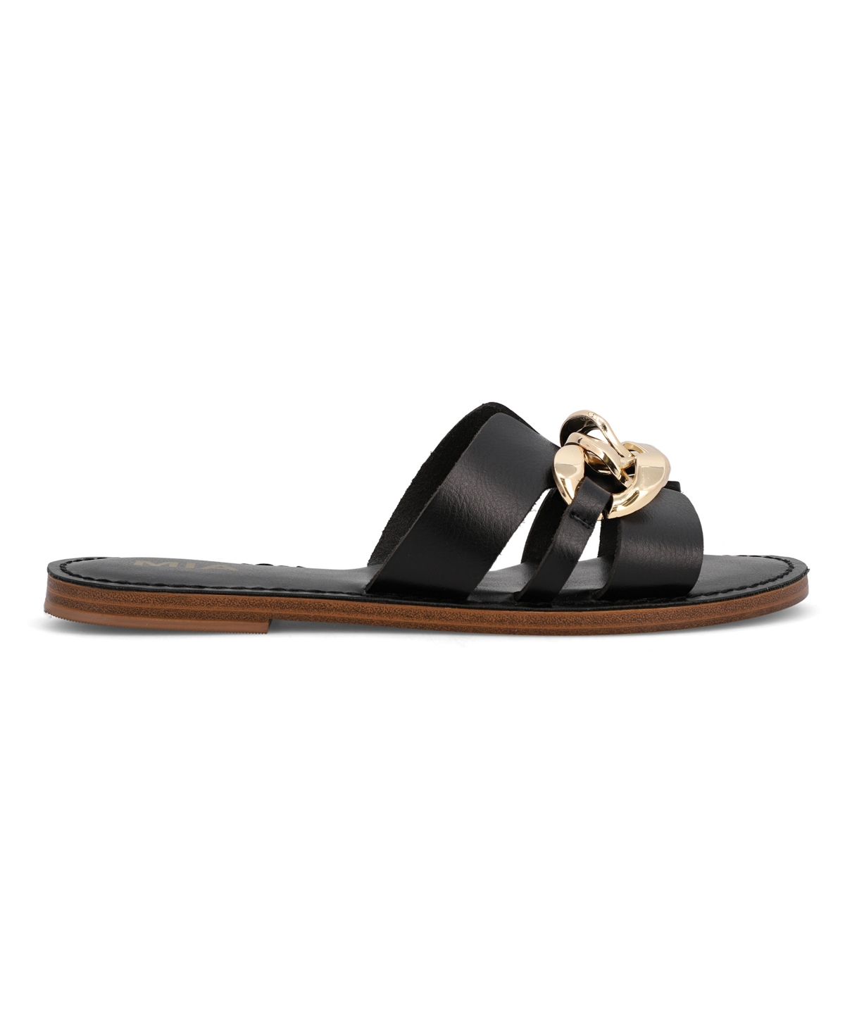 Mia Venetia Slide Sandal In Black