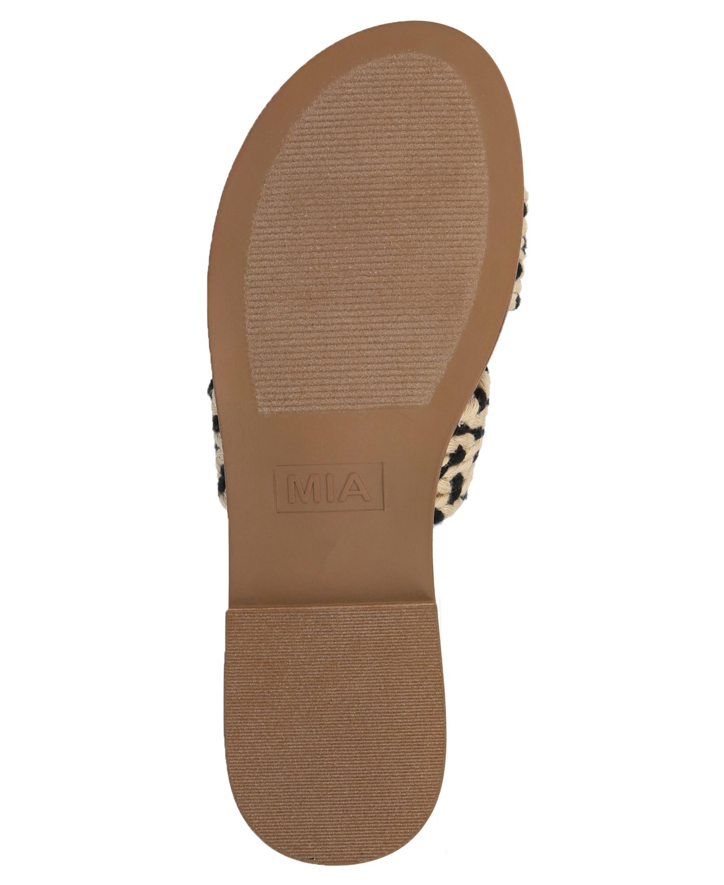 Женские сандалии MIA Poet Round Toe Flat, цвет: Натуральный / Чёрный — фото 5