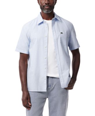 Lacoste - Men's Raye Short Sleeve Button-Front Shirt