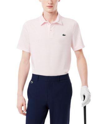Lacoste - Men's Short Sleeve Striped Performance Polo Shirt