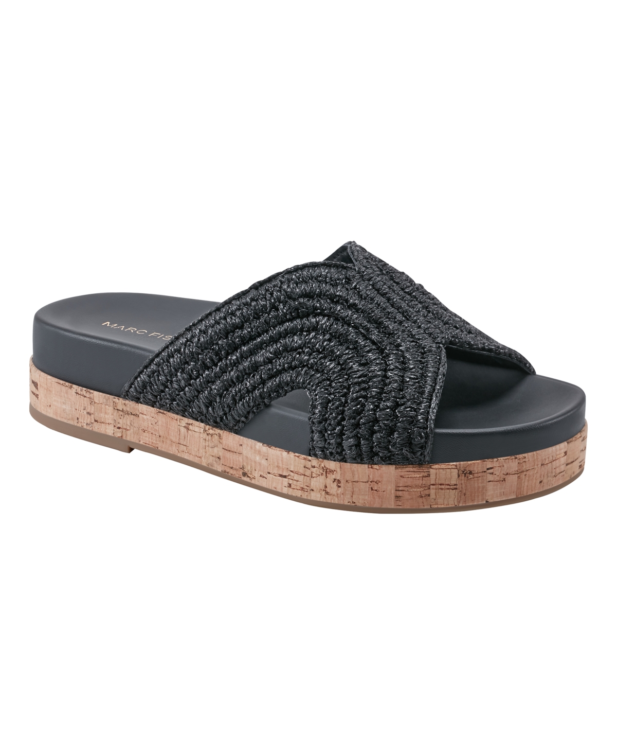 Women's Erim Woven Slip-On Flatform Sandals - Blue Multi
