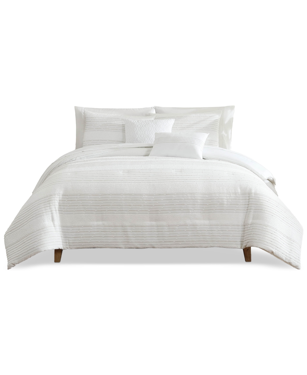 Hallmart Collectibles Silverstone 9-pc. Comforter Set, Queen, Exclusively At Macy's