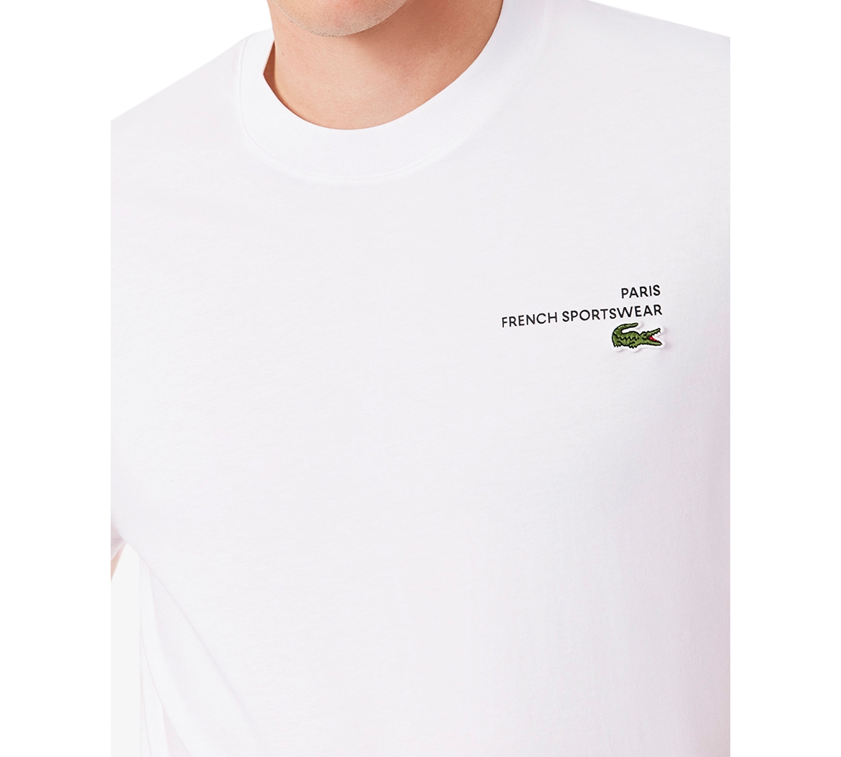 Lacoste Men's Print Motif Jersey T-shirt - 4xl - 9 In 001 - White