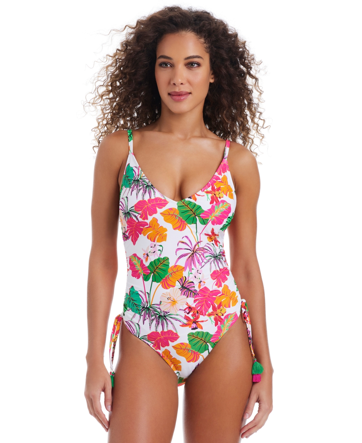 Women's Bermuda Babe One-Piece Swimsuit, Exclusively at Macy's - White
