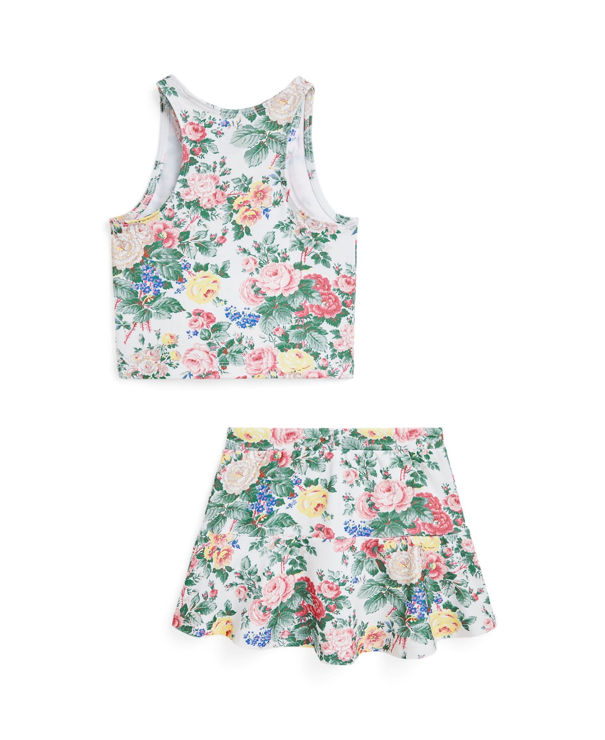 Polo Ralph Lauren Toddler And Little Girls 2-piece Performance Jersey Top And Skort Set In Assorted