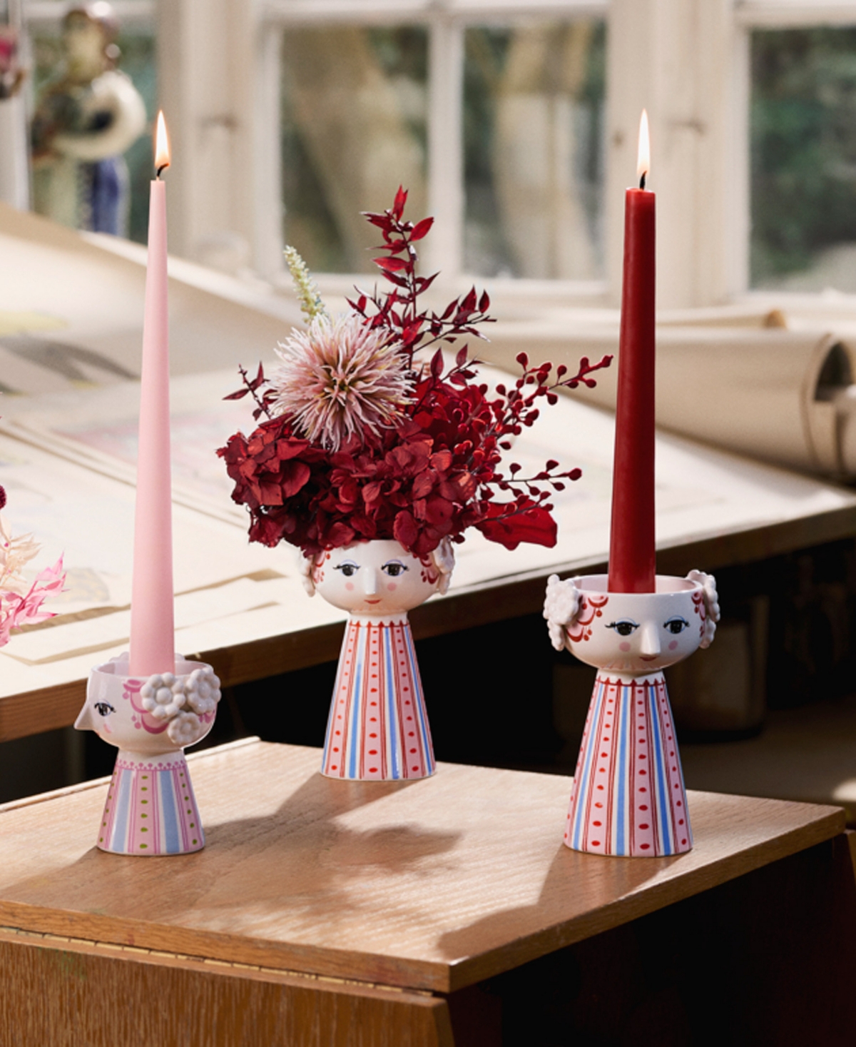 Rosendahl Eva 5.5" Candle Holder In Red