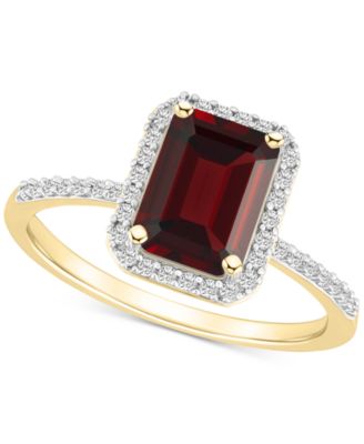 Blue Topaz (2 ct. t.w.) & Lab Created White Sapphire (1/4 ct. t.w.) Statement Ring in 10k Yellow Gold