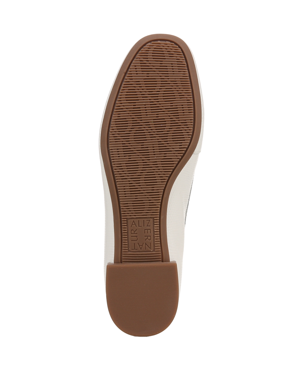 Naturalizer Jovie Bit Loafer In Warm White Lizard Embossed Leather