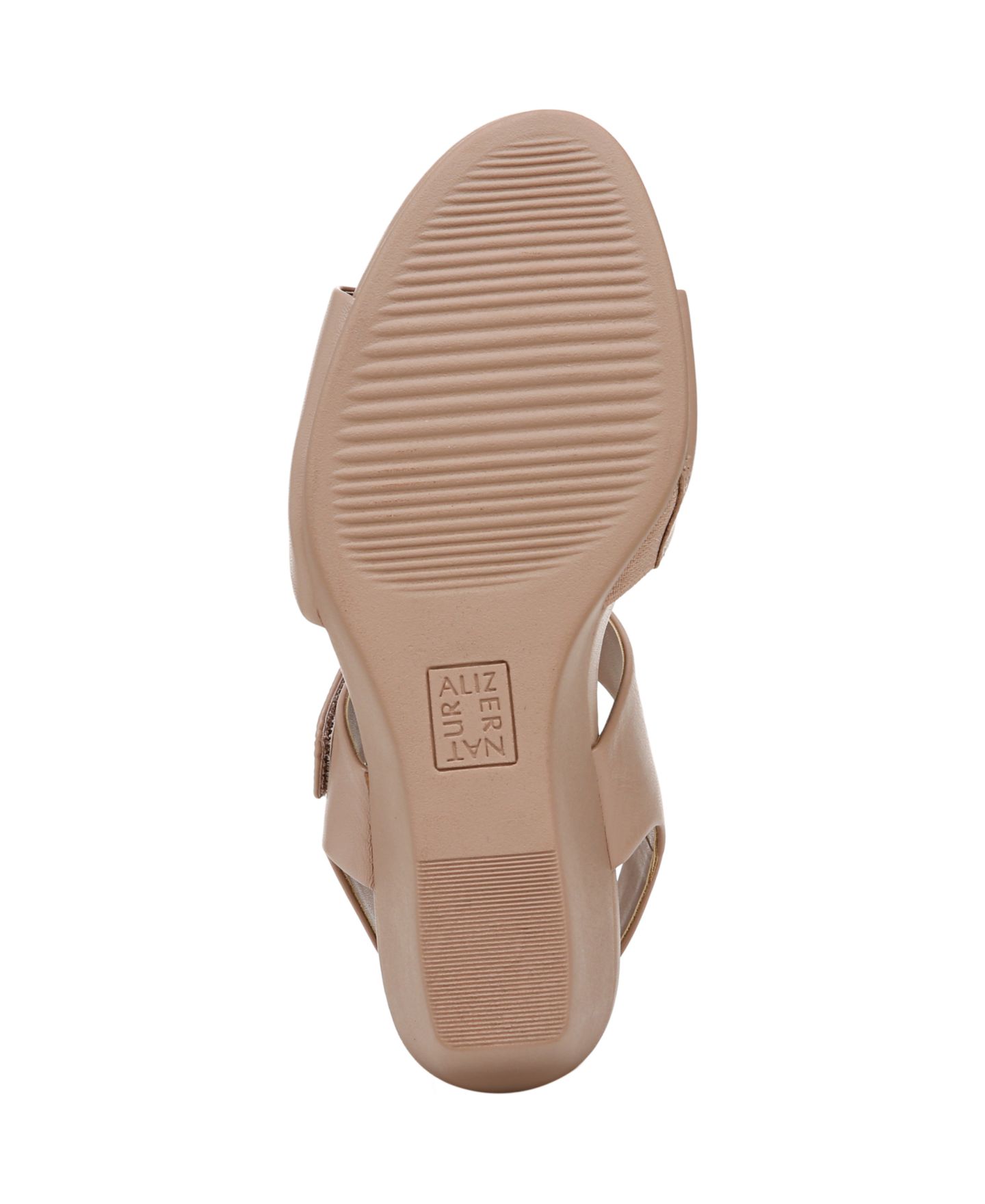 Женские сандалии Naturalizer Imani Open Round Toe Wedge, цвет: Розовато-лиловый кожаный — фото 5