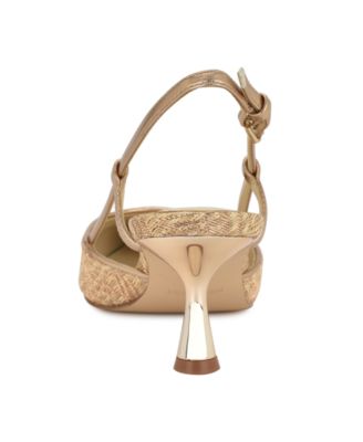 Women's Rhonda Kitten Heel Slingback Pumps