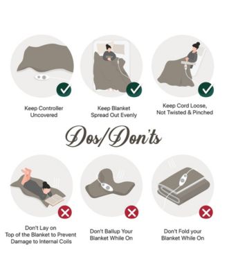 Electric Reversible Plush to Berber Blanket, Queen